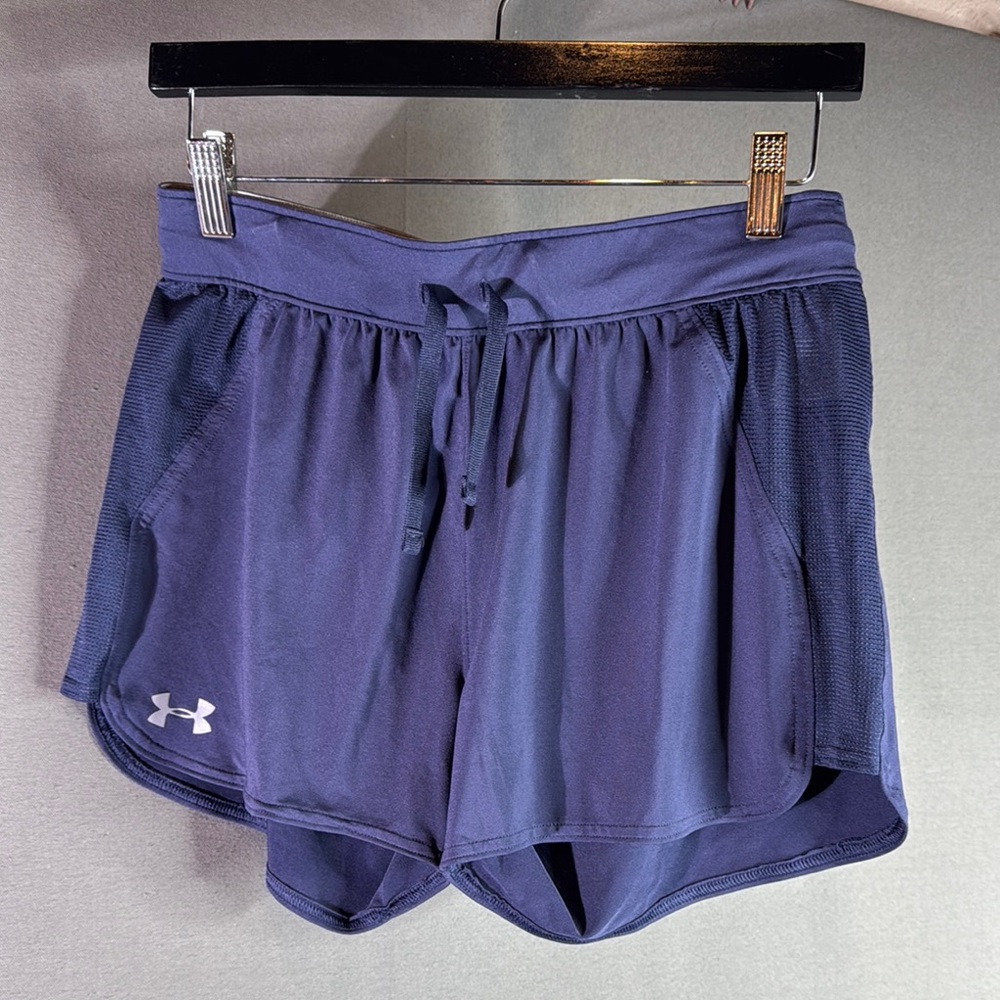 Under Armour Blue Athletic women’s Shorts with‎ Elastic Waistband size small